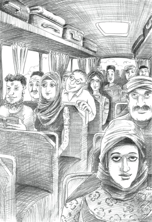 Auszug aus Buch Ägypten verstehen: Szene im Bus