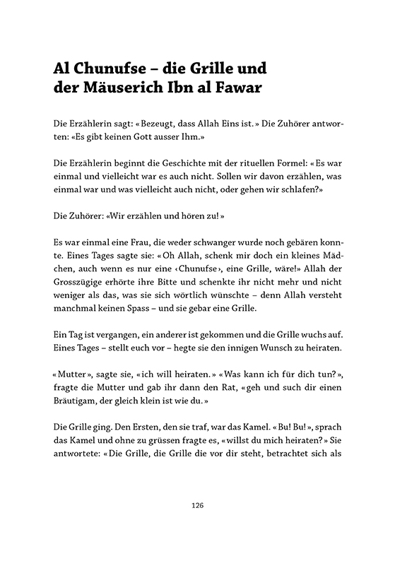 Beispielseite mit Kalligrafie (S. 126)